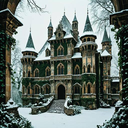 Snow Covered Ivy Castle