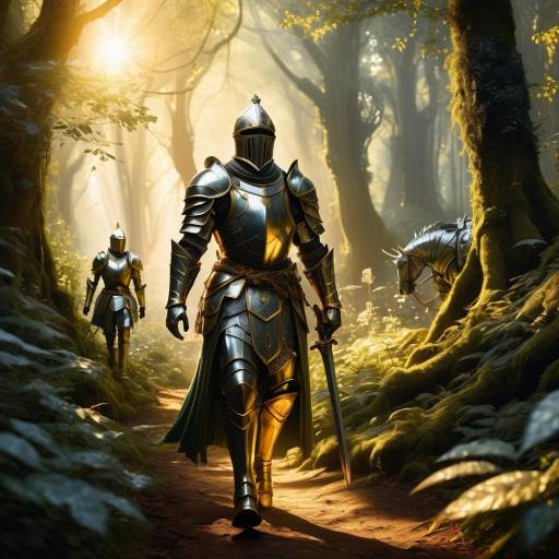 Adventurers in a Magical Forest