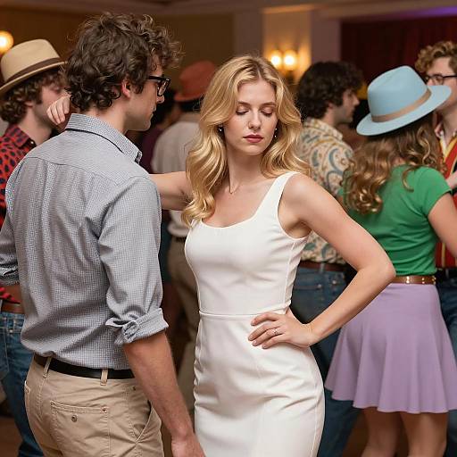 Vibrant Dance Party Group Portrait