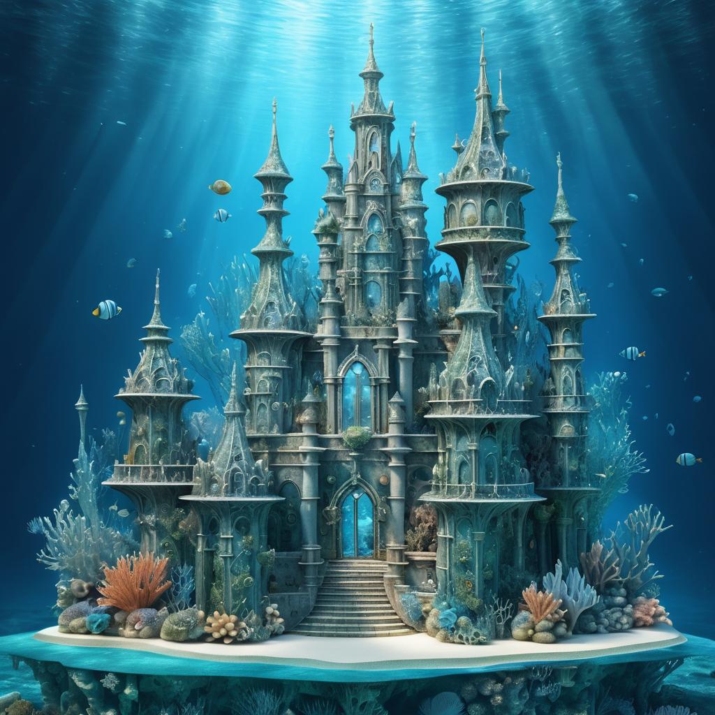 Enchanting Coral Castle Underwater Fantasy