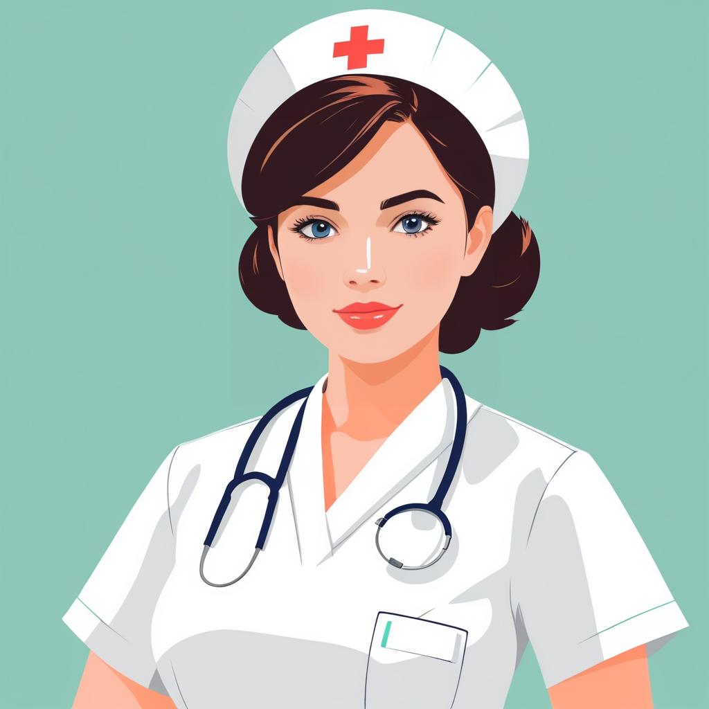 Seductive Nurse Illustration for Art Lovers