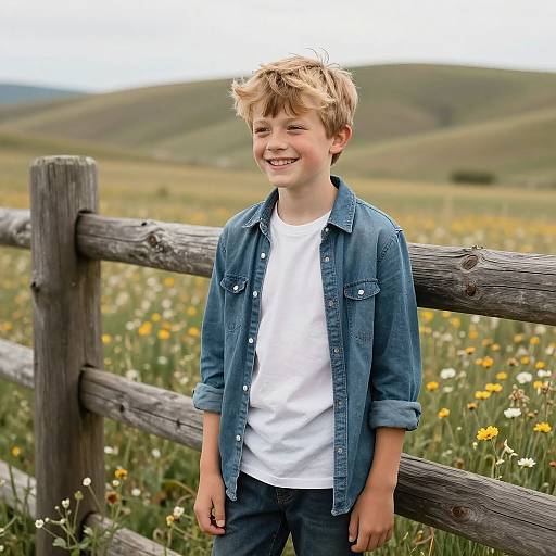 Rustic Countryside Smile Portrait