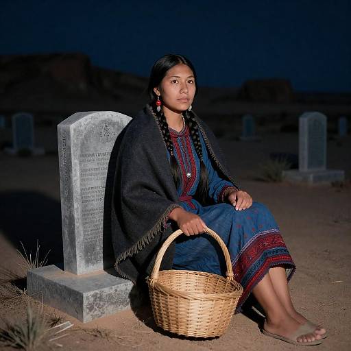 Mystical Night in the Desert