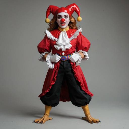 Grumpy Jester with Tangled Hair Portrait Grumpy Jester with Tangled Hair Portrait