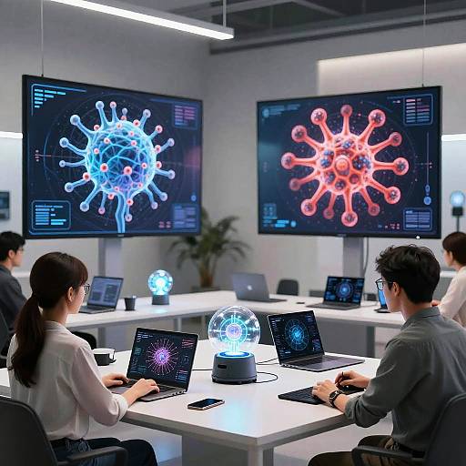 Modern AI-Enhanced Creative Workspace