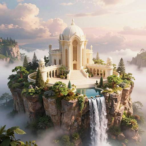 Ivory Sanctuary on Misty Cliff