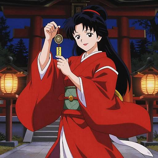 Mysterious Petite Shrine Maiden Casting Charms