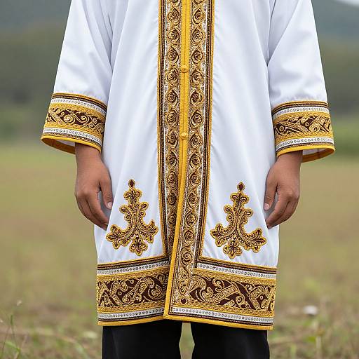 Close-Up of Kayan Traditional Costume