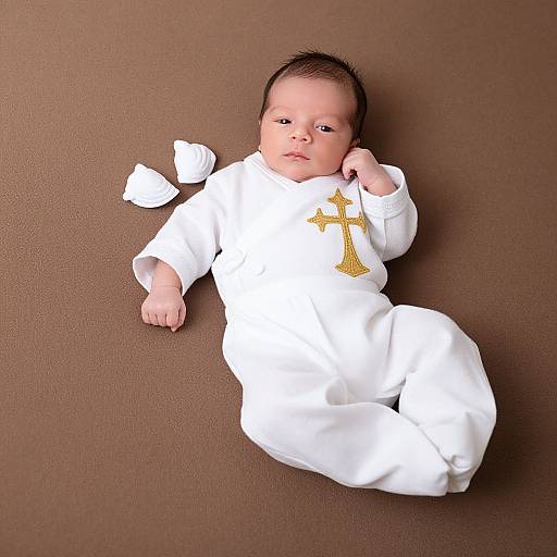 Realistic Newborn Prince in Fancy Outfit