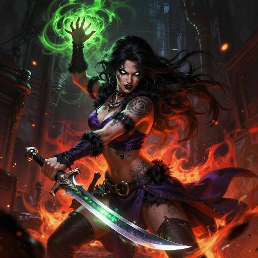 Shadow Thief in Fiery Alley