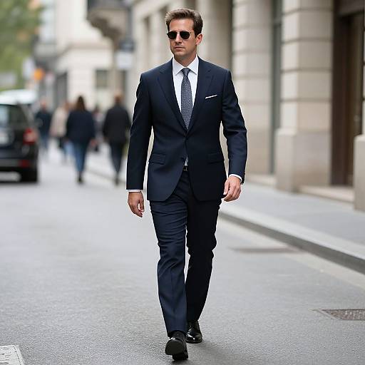 Leon Professional in Suit Walking