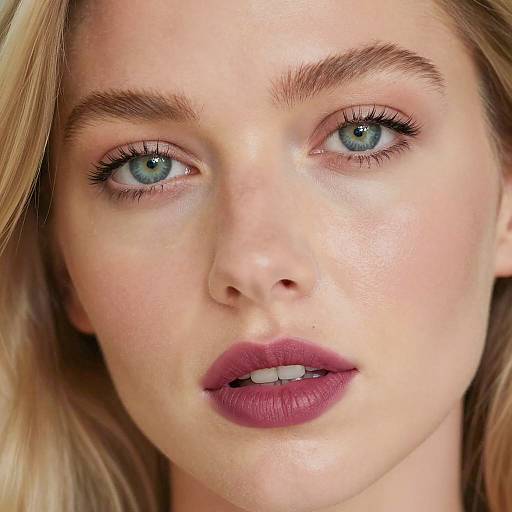 Close-Up Portrait of a Woman's Face