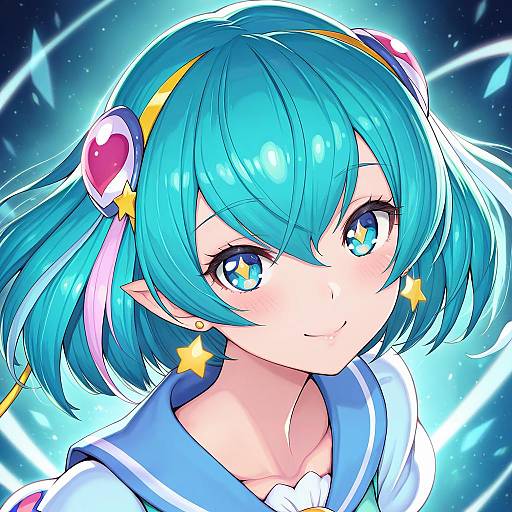 Illustration of Hagoromo lala, precure in the style of Nidy