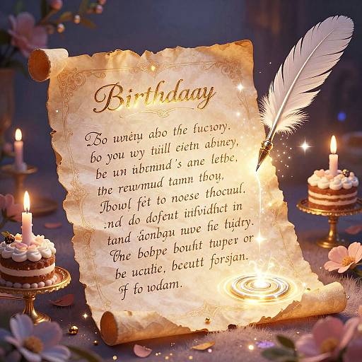 Fantasy Birthday Letter Generator