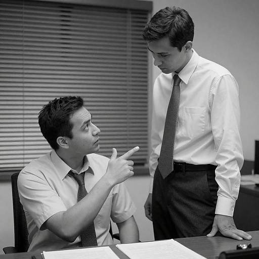 Intense Black-and-White Portrait of Two Men