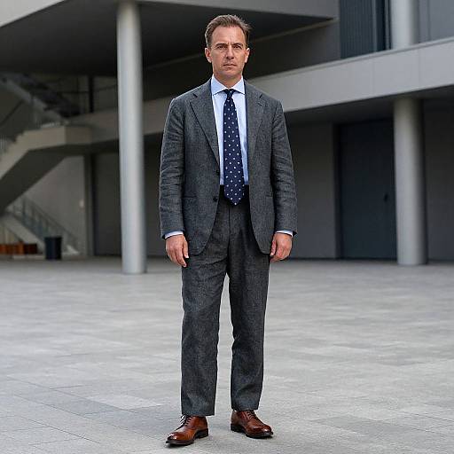 Confident Man in Stylish Suit