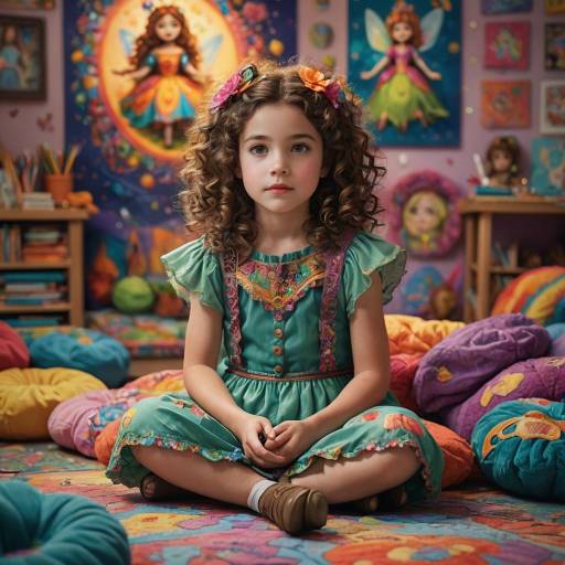 Whimsical Fairy Portrait of a Young Artist Whimsical Fairy Portrait of a Young Artist