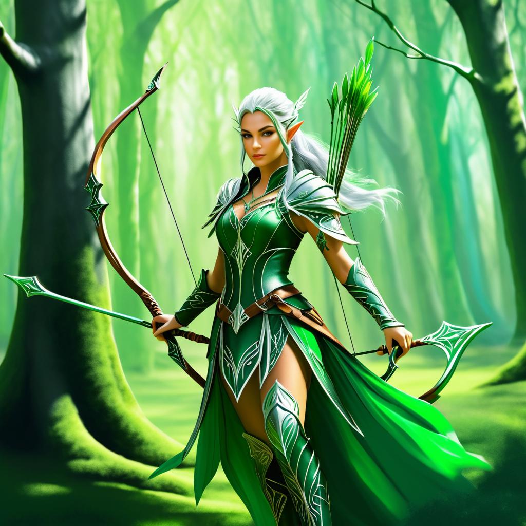 Enchanted Elven Archer Concept Art