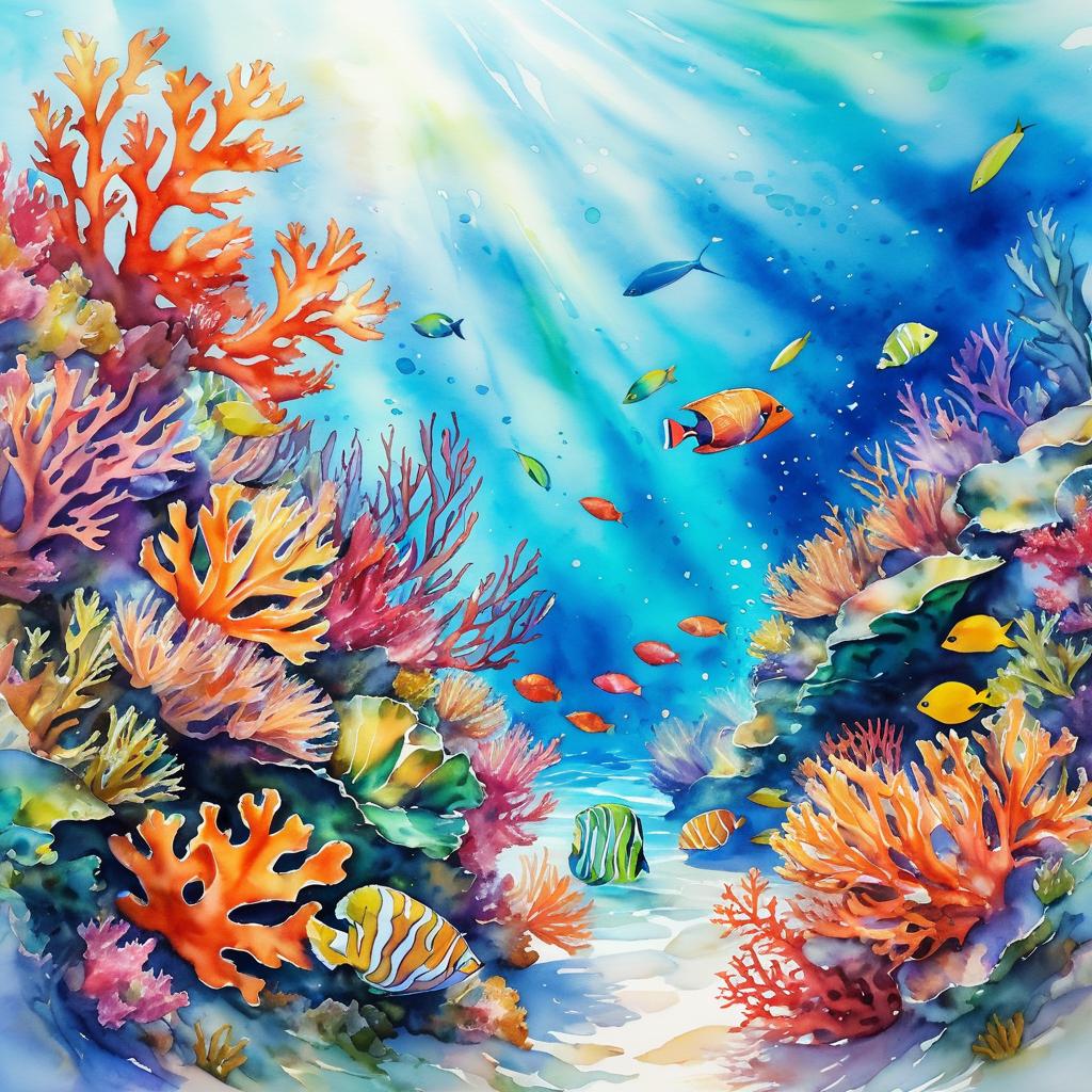 Vibrant Coral Reef Underwater Scene