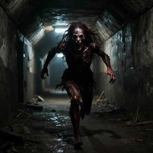 Terrifying Chase in a Hellish Tunnel