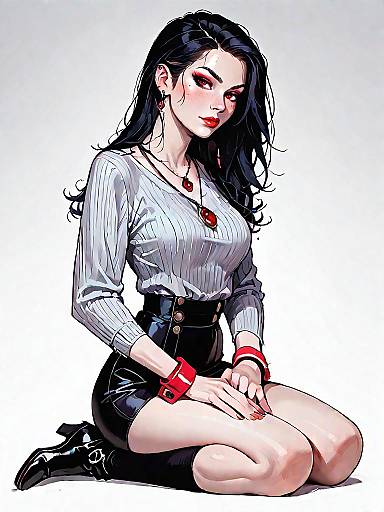 Stylish Woman in Casual Outfit