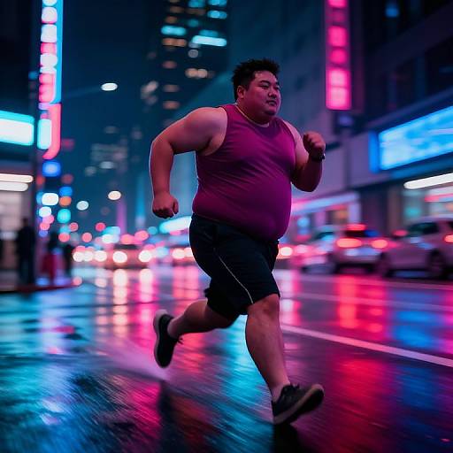 Cyberpunk Speed Through Neon Streets