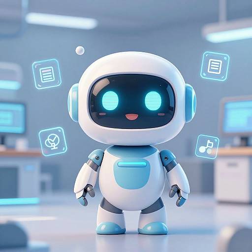 Cartoon Friendly AI Robot Generator