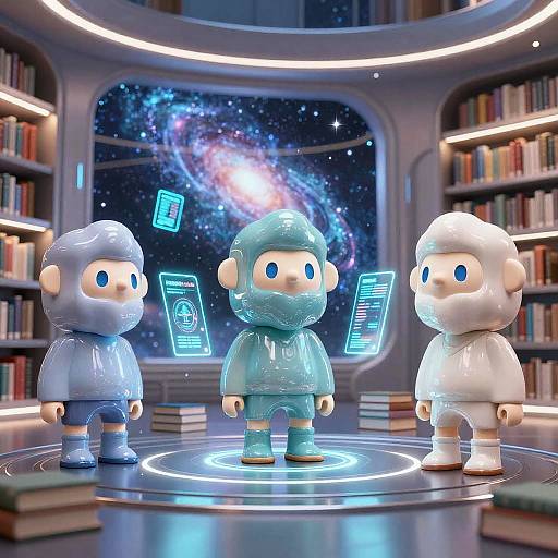 Futuristic Bobiverse AI Library