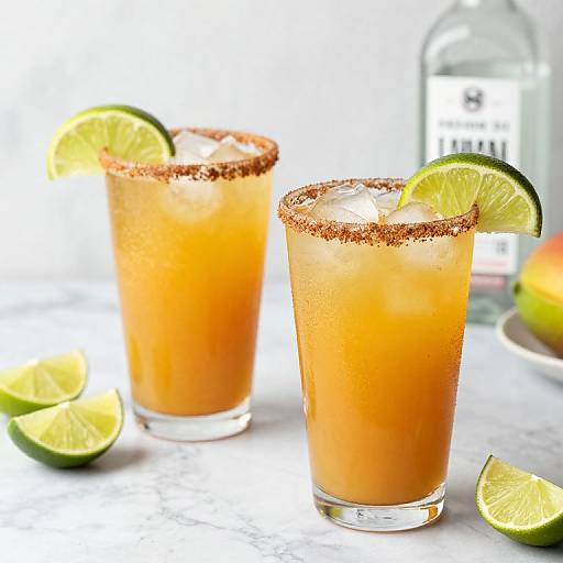 Vibrant Mango Kombucha Margaritas