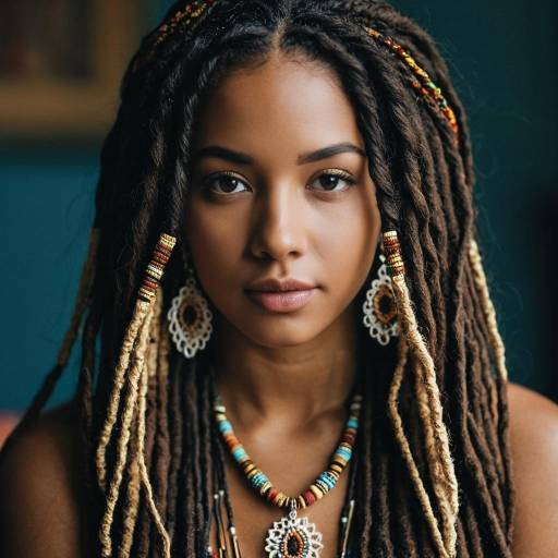 Realistic Portrait of a Bohemian Beauty
