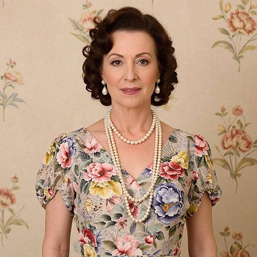 Elegant 1930s Vintage Woman Portrait