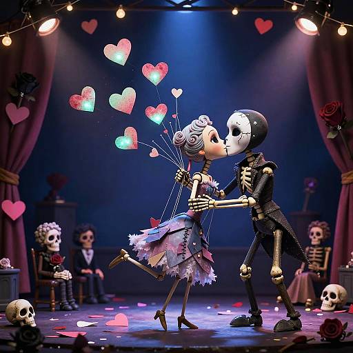 Nightmare Before Valentine's Day Marionette Kiss