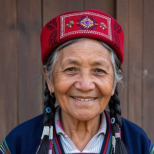 Elderly Ifugao Woman with Radiant Smile