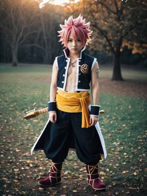 Realistic Natsu Dragneel Cosplay Picture