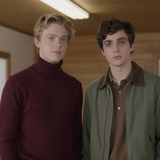 Indoor Portrait of Two Young Men
