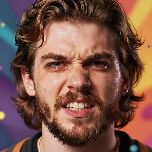 Intense Mr Beast Thumbnail Close-Up