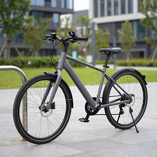 Smart Electric Bike in City Park