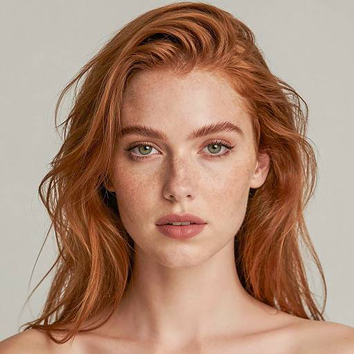 Elegant Portrait of a Fair-Skinned Woman