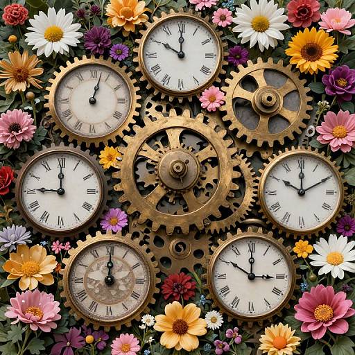 Melting Gears Blooming Time Garden