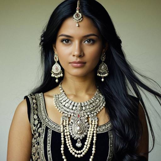 Hindu Woman in Traditional Jewelry