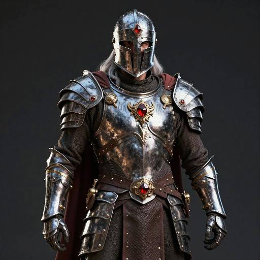 Cinematic Portrait of Armored Old Man