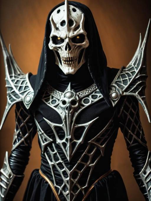Realistic Man in Nekron Cosplay Costume
