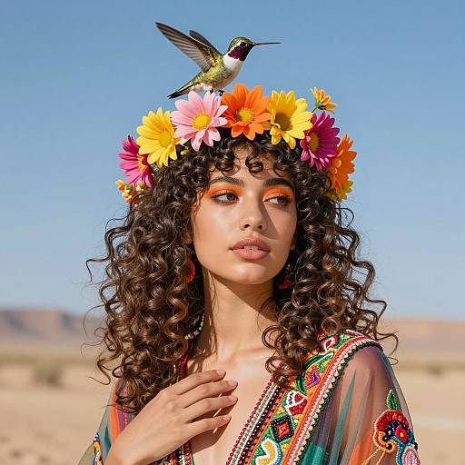 Vibrant Portrait of a Desert Beauty