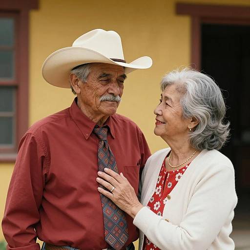 Heartwarming Portrait of an Older Couple