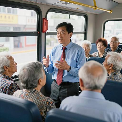 Engaging Presentation on a Bus