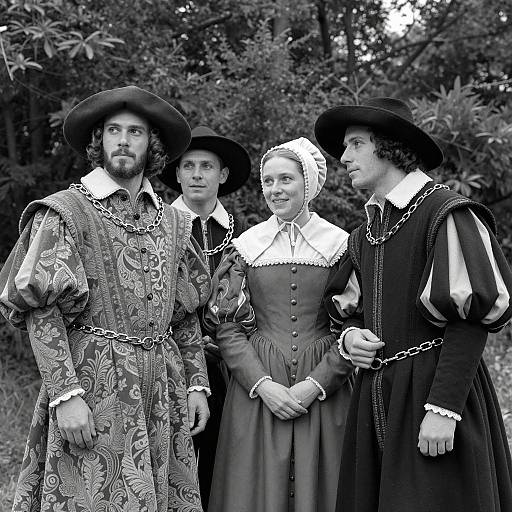 16th Century Renaissance Group in Traditional Attire