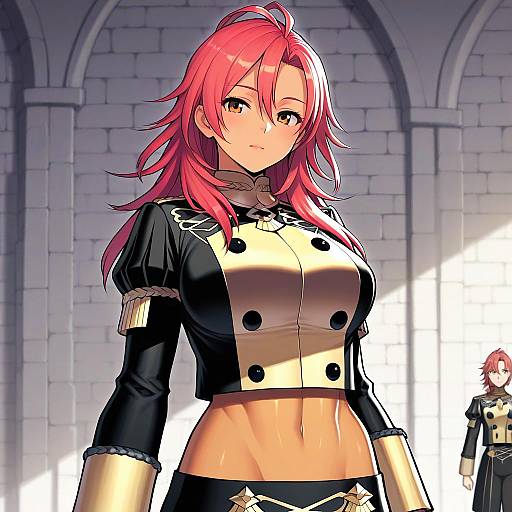 Illustration of Hapi (fire emblem), fire emblem in the style of Jonylaser