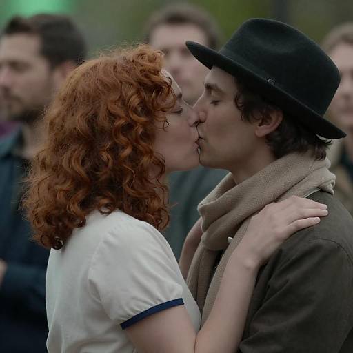 Romantic Close-Up of a Loving Couple