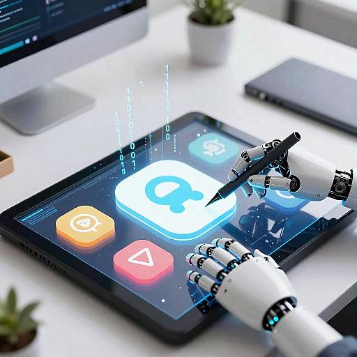 Futuristic AI Icon Creation