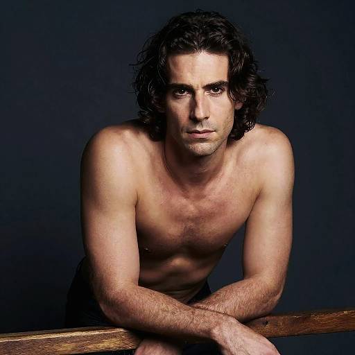 Dramatic Portrait of Olive-Skinned Man